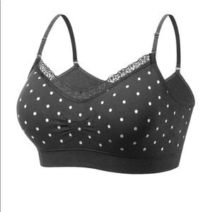 Coobie V-Neck Lace Trim Bra 9042